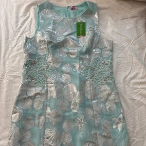 Lilly Pulitzer Metallic Shell Jacquard Dress
